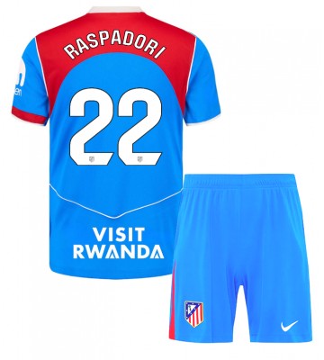 Atletico Madrid Giacomo Raspadori #22 Replik 3rd trikot Kinder 2025-26 Kurzarm (+ Kurze Hosen)